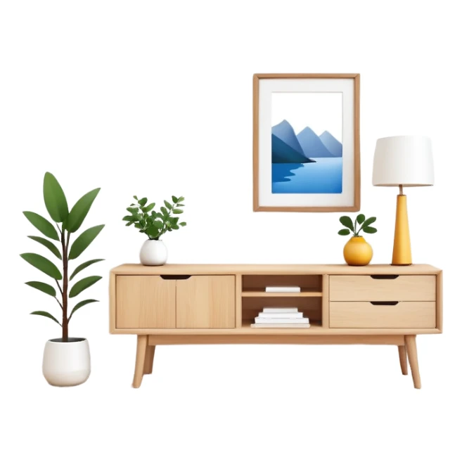 scandinavian style home decor sticker