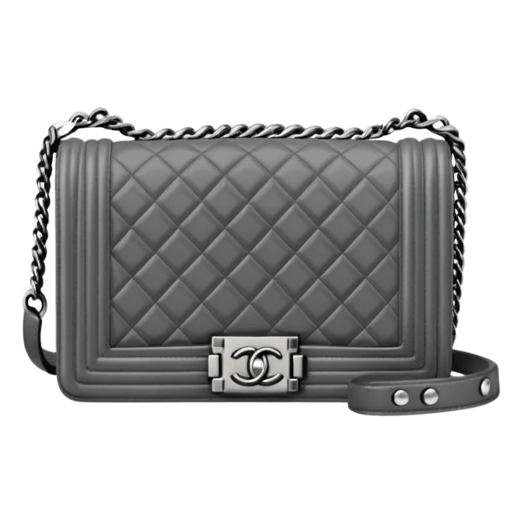 chanel le boy gray bag sticker