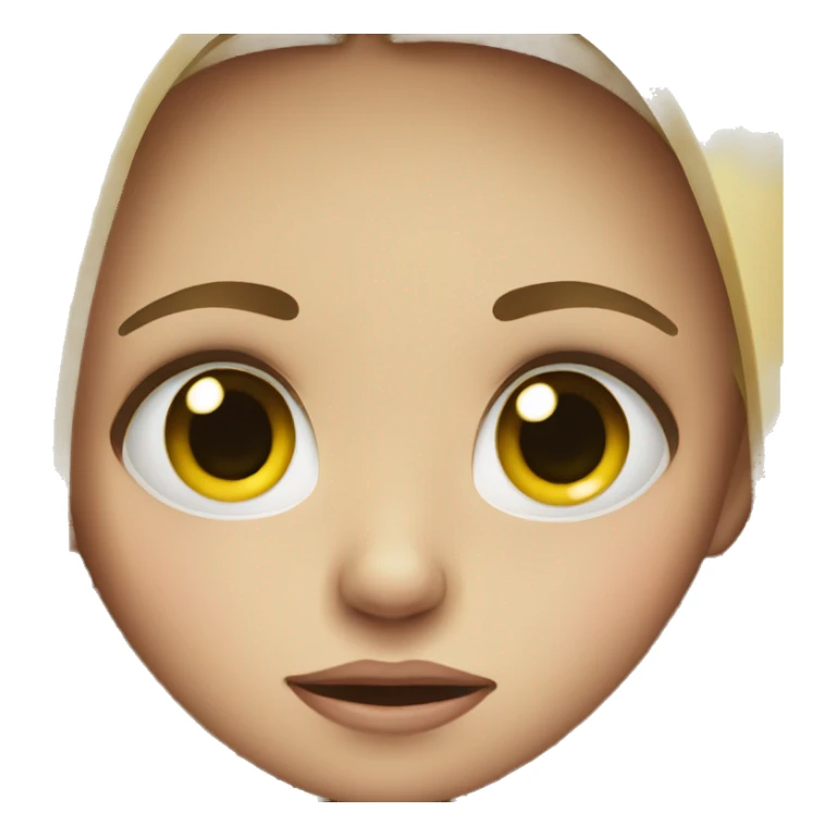 girl with crying eye sticker