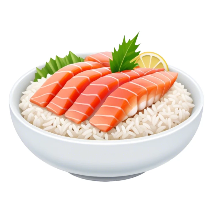 Sashimi over rice sticker