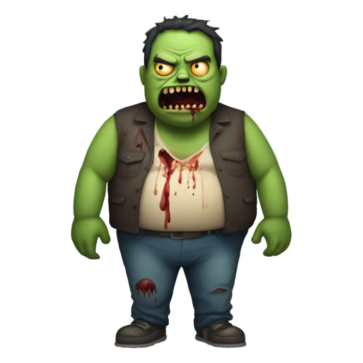 Fat  body zombie sticker