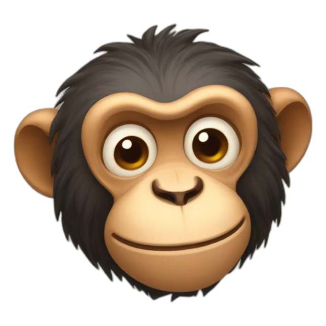 Sleepy monkey sticker