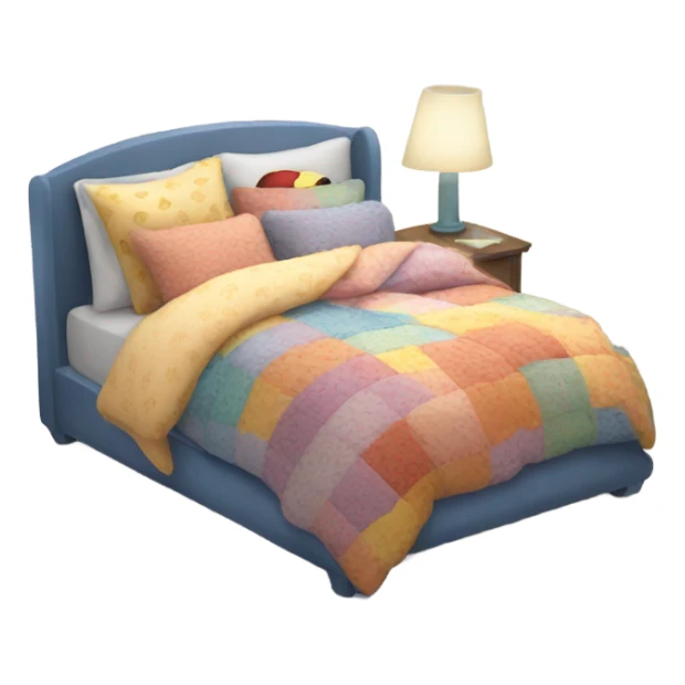 Cute bed sticker