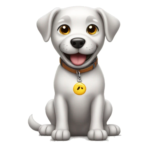 Dog playing games sticker