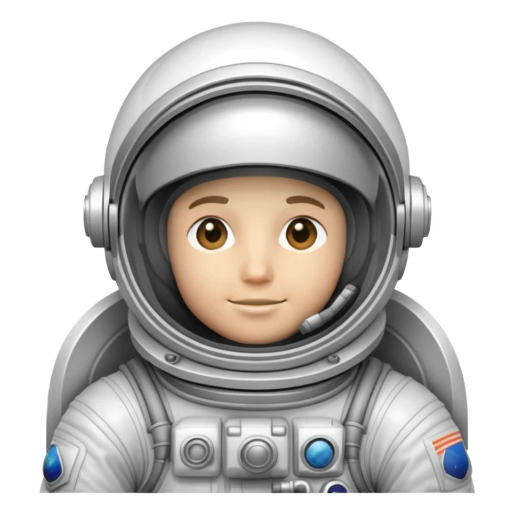 cosmonaut in space suit sticker