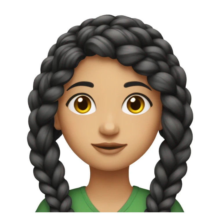 Environmentalist pakistani braid girl sticker