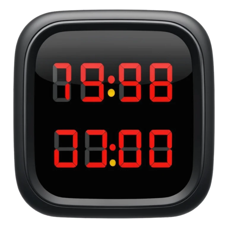 digital countdown timer at 15:00 sticker