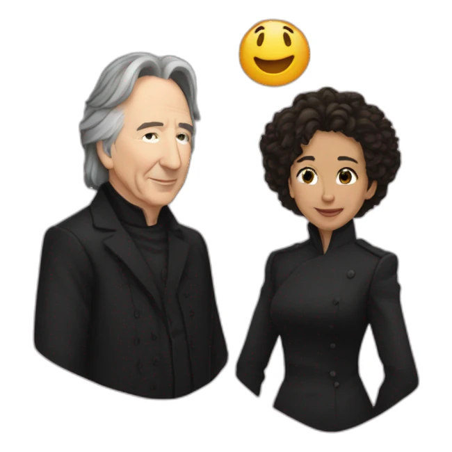 alan rickman and Rima Horton sticker