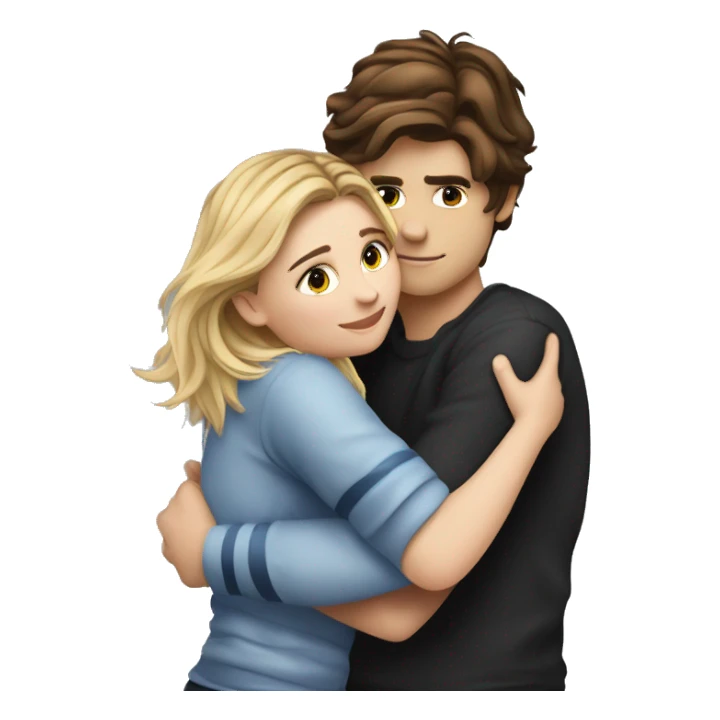 Emoji Chloe grace moretz hugging elrubiusomg sticker