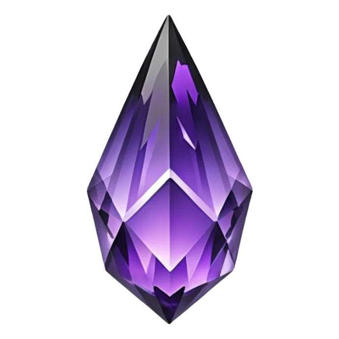 Purplish/black Skyshard crystal sticker