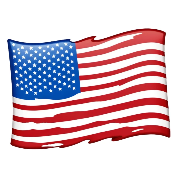 inverted US flag, protest symbol sticker