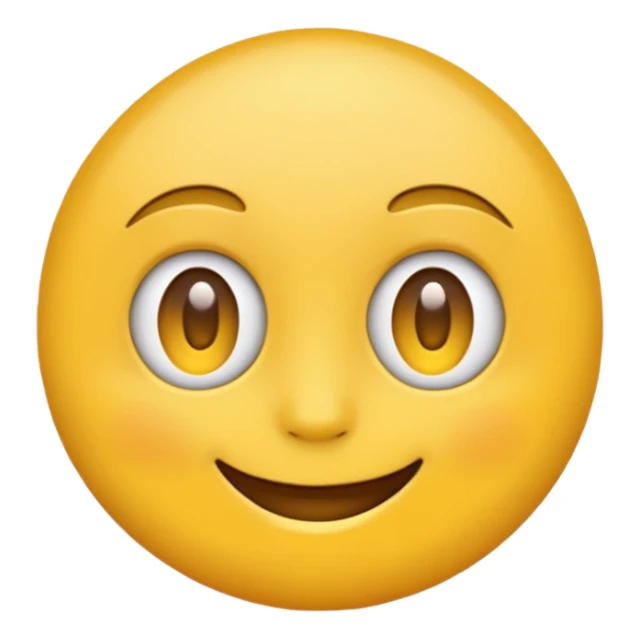 Side profile emoji with one eye visible  sticker