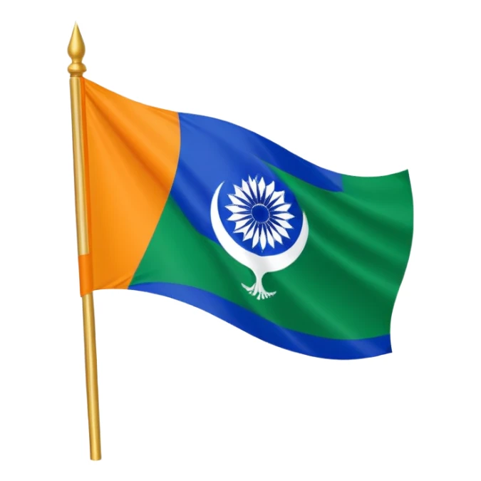 Akhand Bharat flag sticker