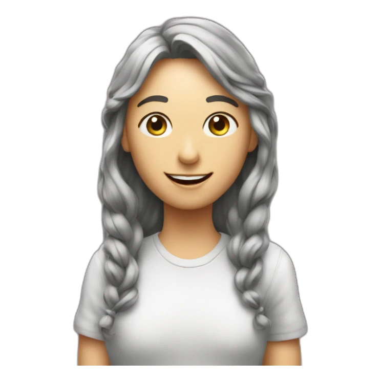 Humain avec un cadeaud'anniversaire sticker