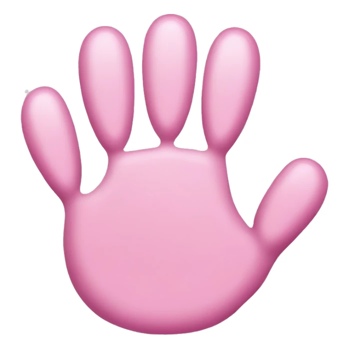 cat's paw with pink manicure  sticker