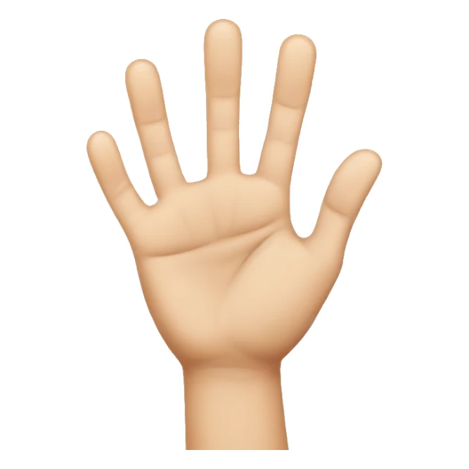 Three fingers in horizontal  sticker