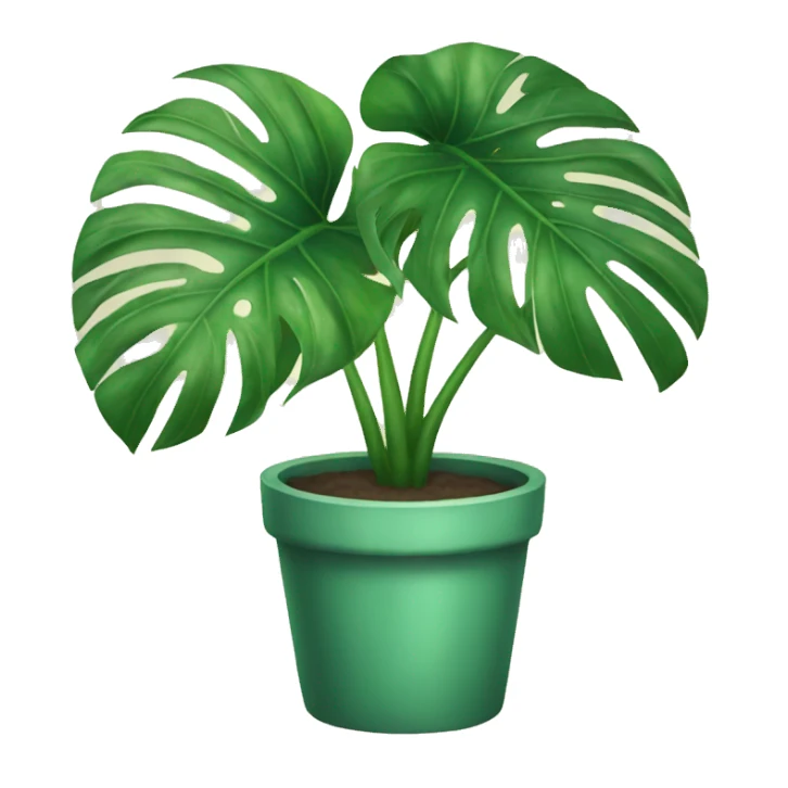Monstera plant sticker