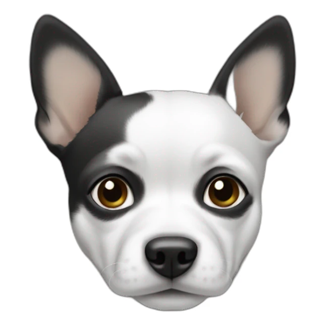 Chiuaua blanco y negro sticker