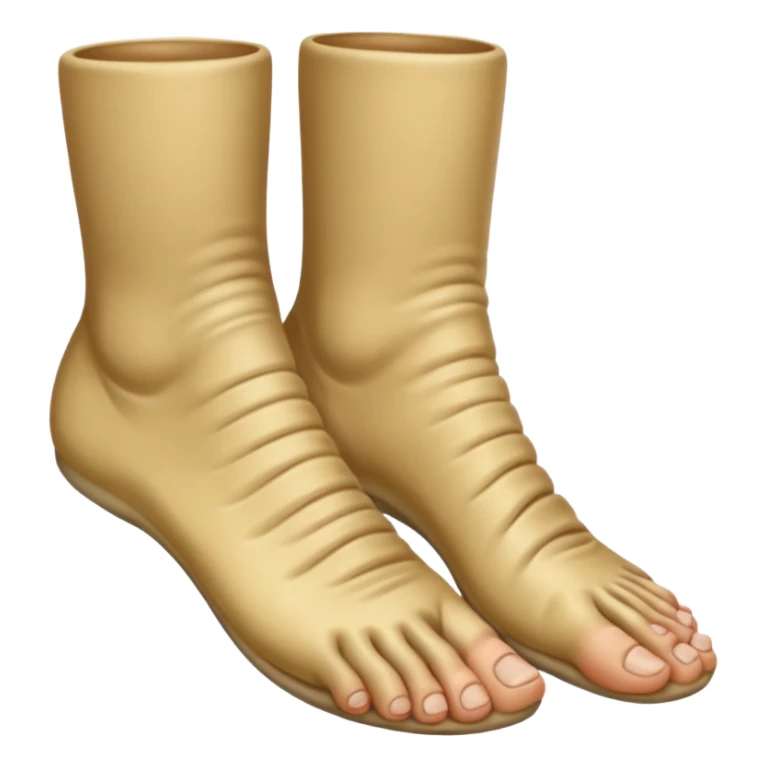 white foot, trench foot sticker