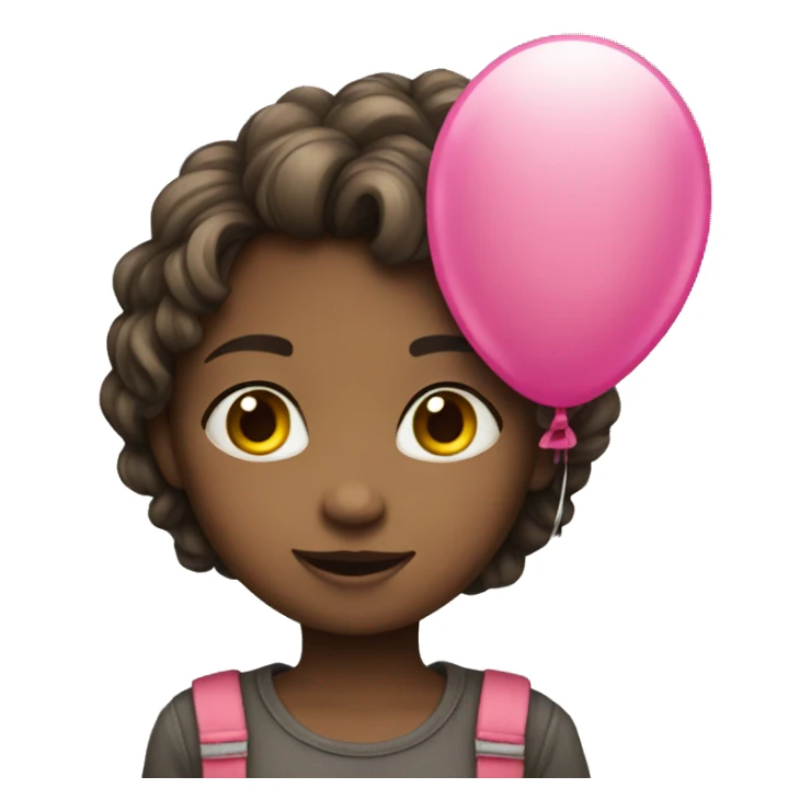 Girl with balloon sticker