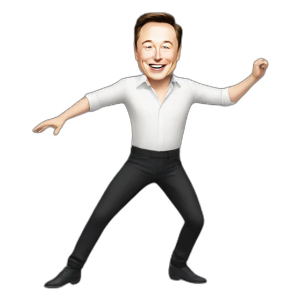 Elon Musk dancing sticker