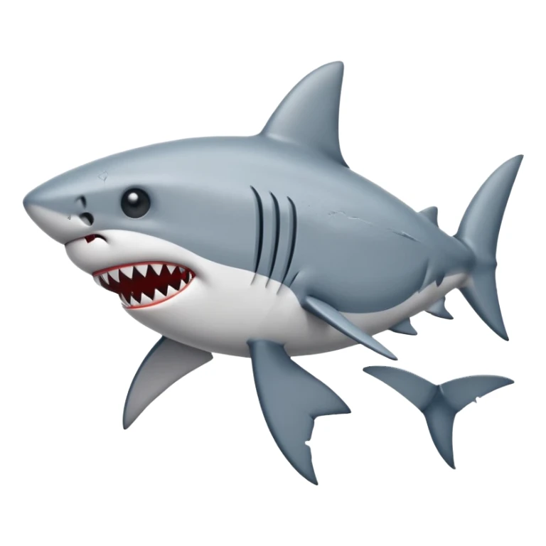 broken heart shark sticker