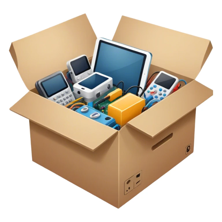 Big box of electronics sticker