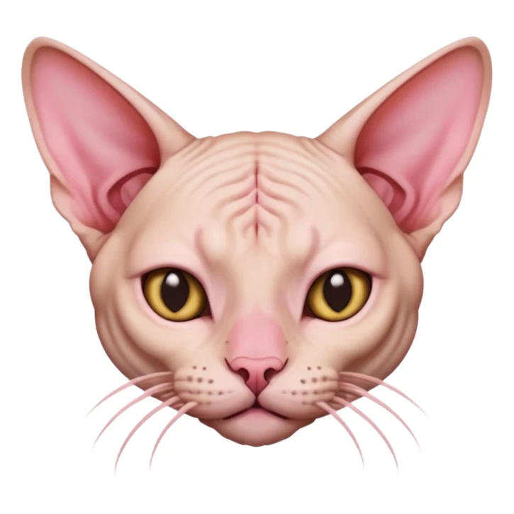 Sphynx cat naughty nosepicking sticker