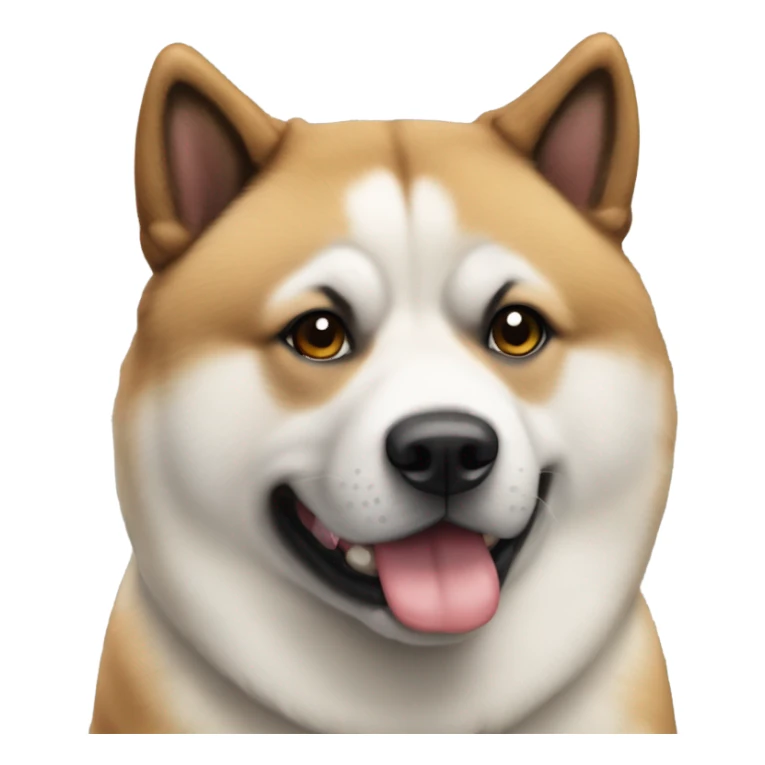 perro akita atigrado sticker