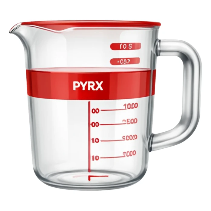 Pyrex measure cup sticker