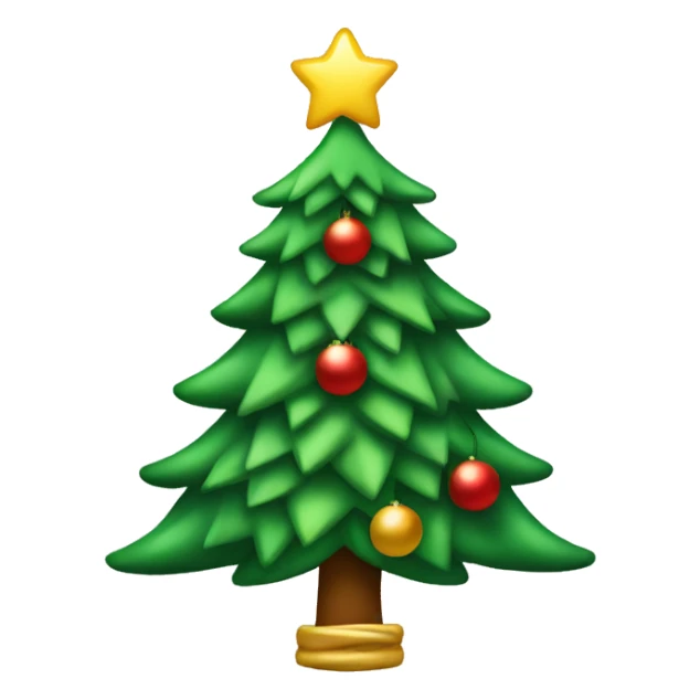 Christmas tree with bow  sticker