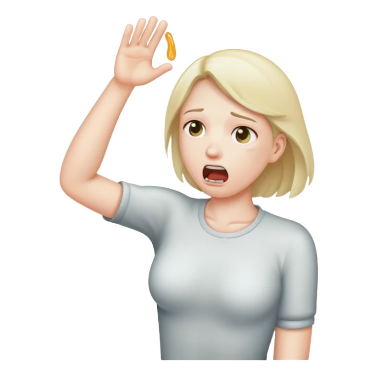 Throwing up and choking sticker