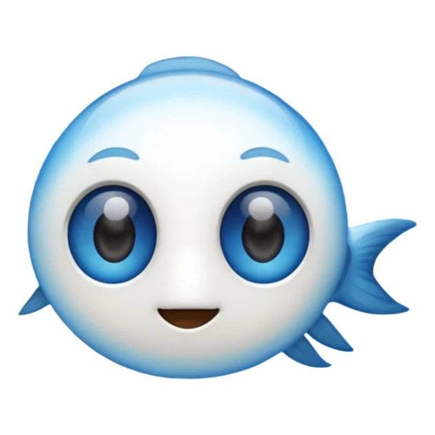 blue sky with many clouds, fish eye lens effect sticker