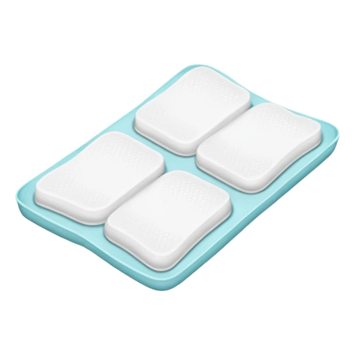 Feminine hygiene pad sticker