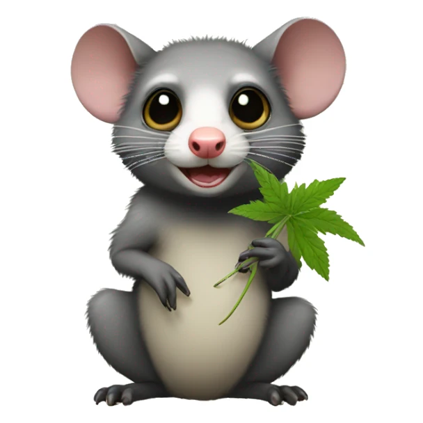 Weed possum sticker