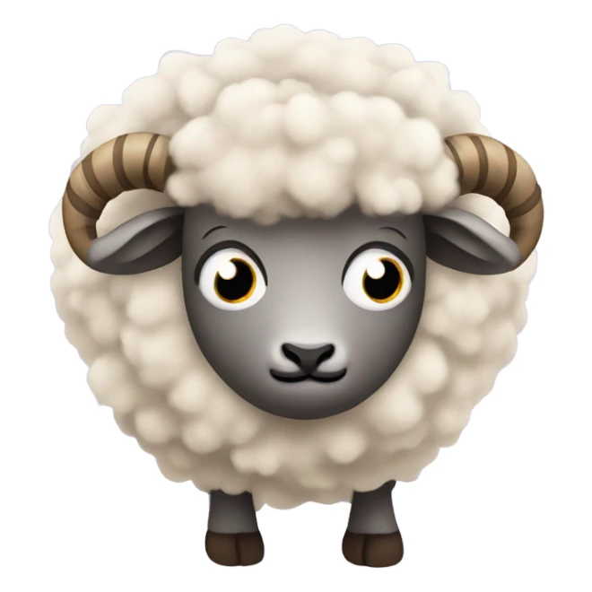 cute ram sheep sticker