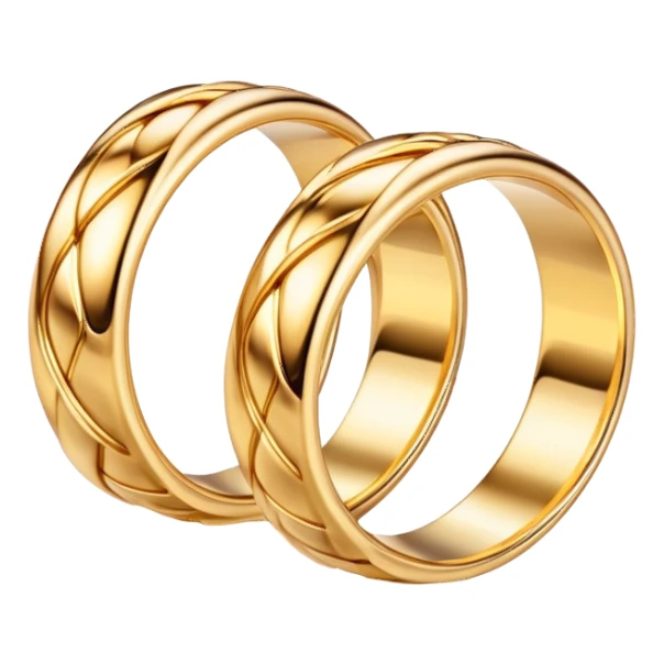 Wedding rings intertwined sticker