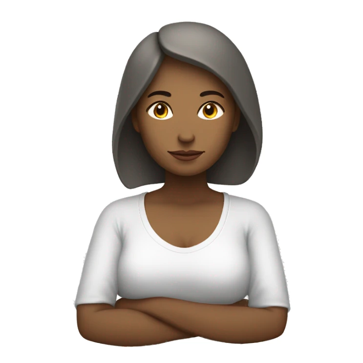 Meditación mujer más corazón blanco sticker