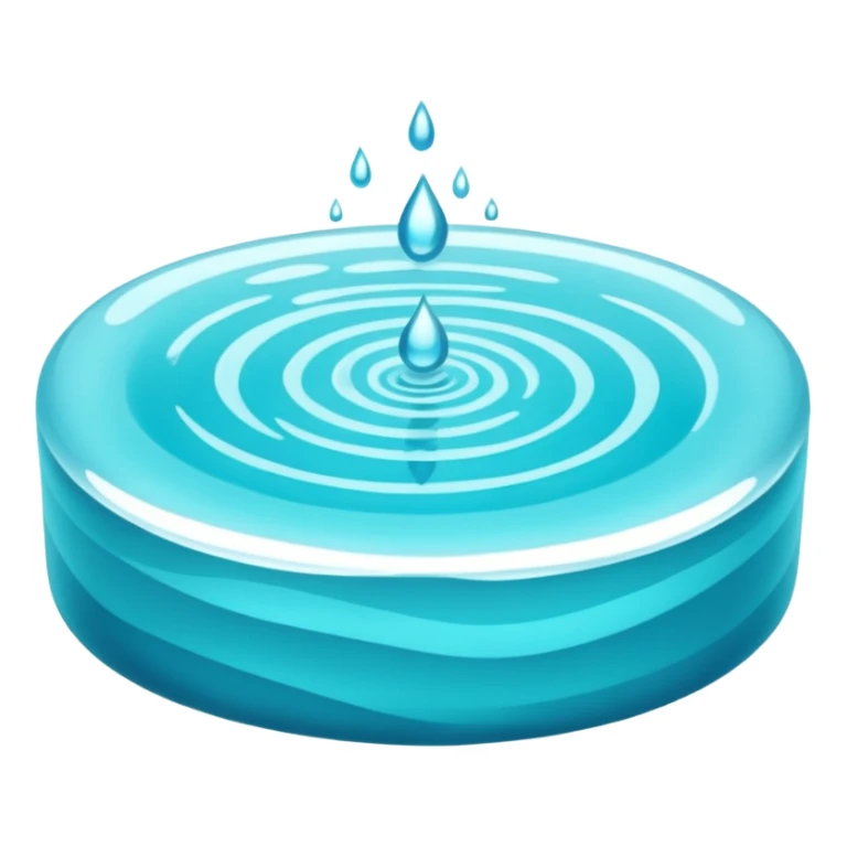 Glowing pool of water sticker
