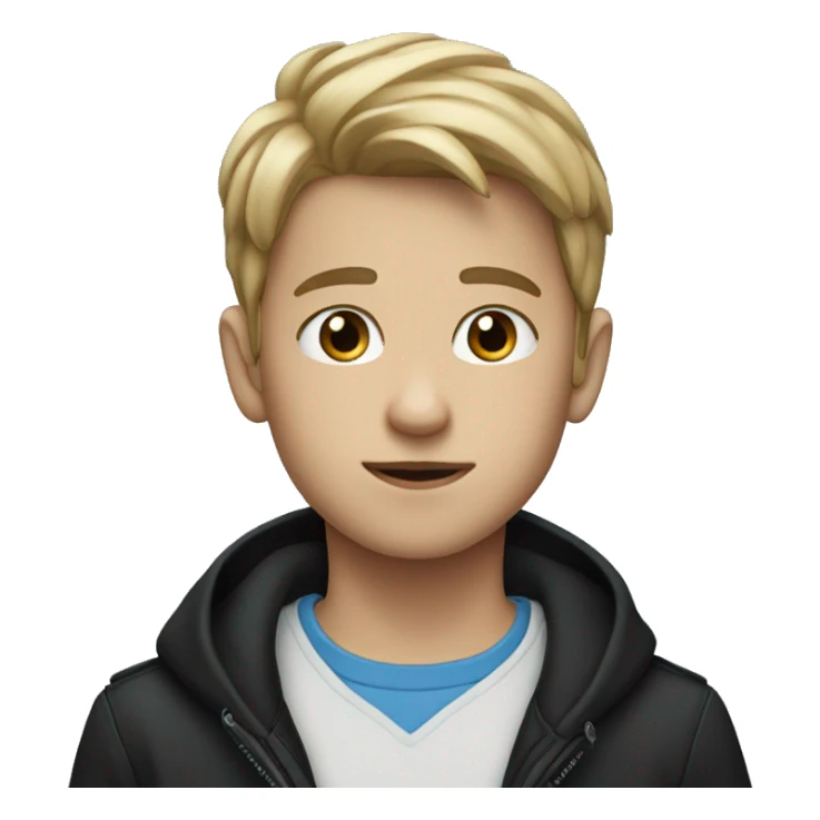 boy in black jacket Blue eyes sticker