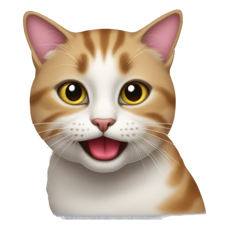 a cat wearing lipstick sticker