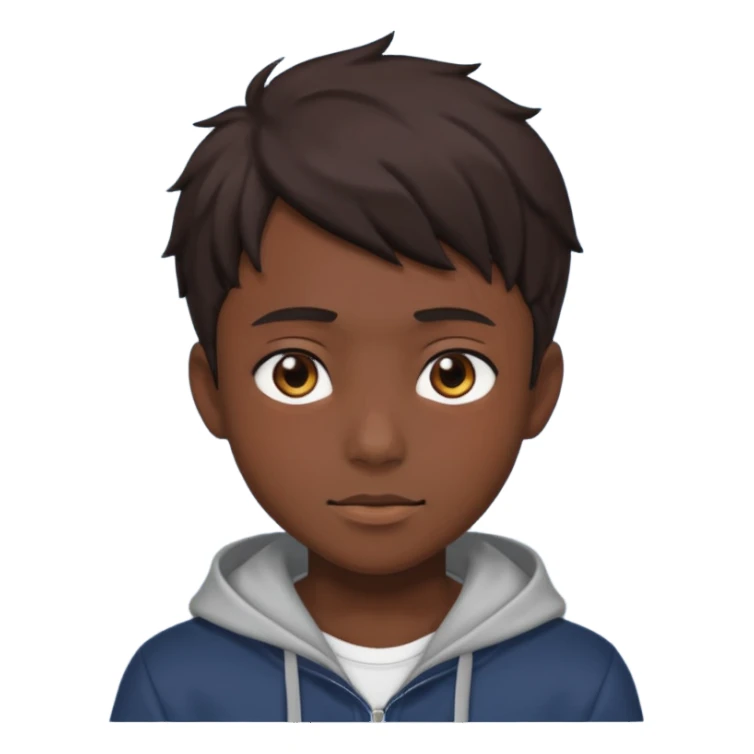 Anime boy dark sticker