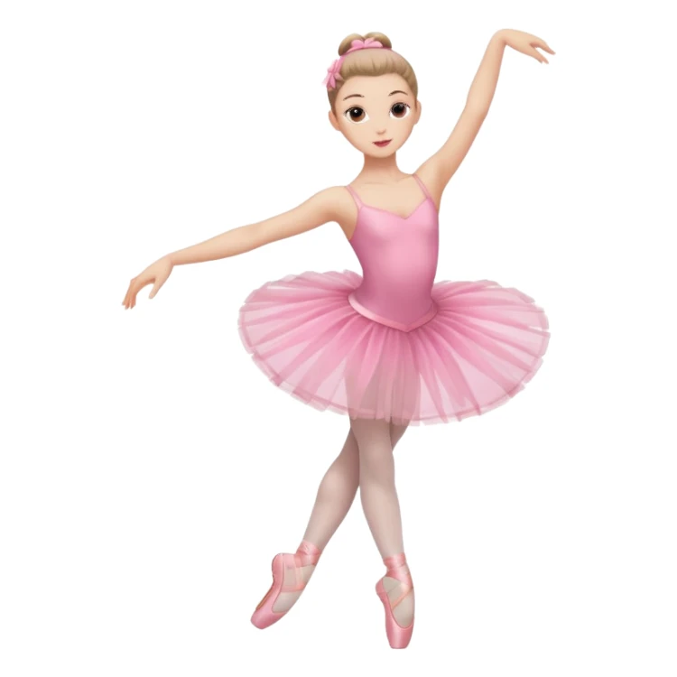 Ballet dancer, pink clothes sticker
