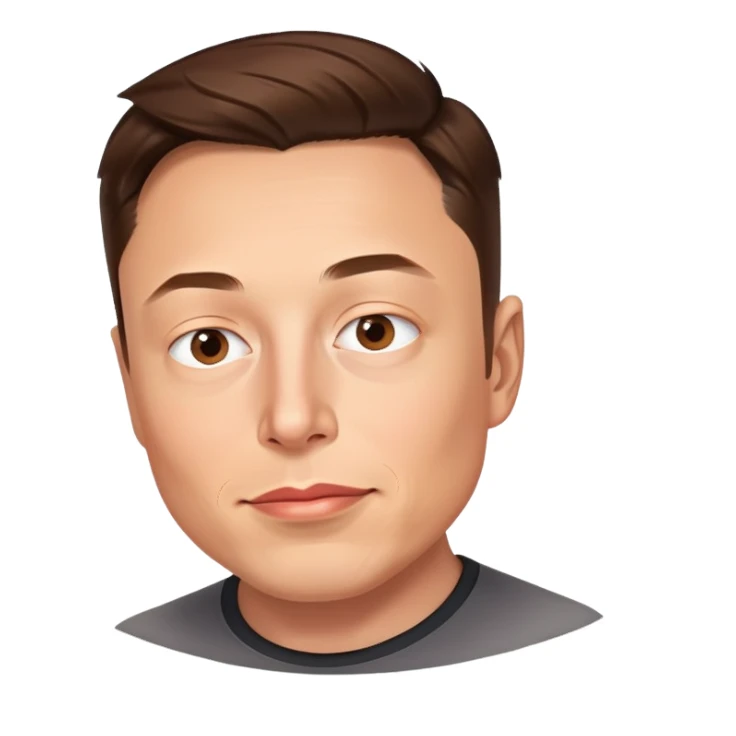 Black elon sticker