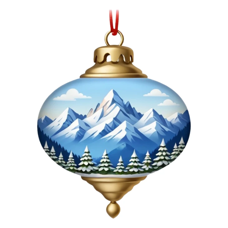 alpine ornament  sticker