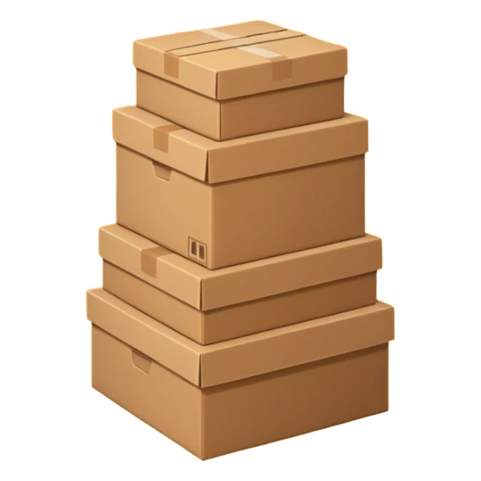 cargando cjas sticker