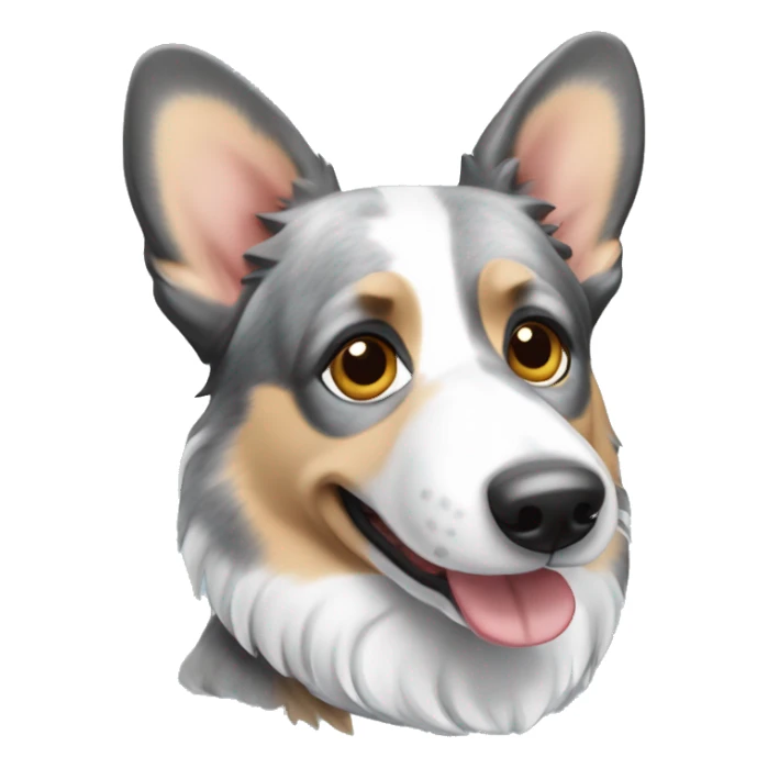 Blue Merle welsh corgi sticker