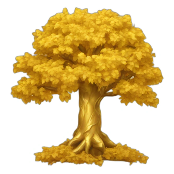 golden tree sticker