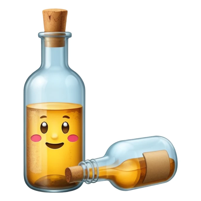 Message Bottles, big sticker