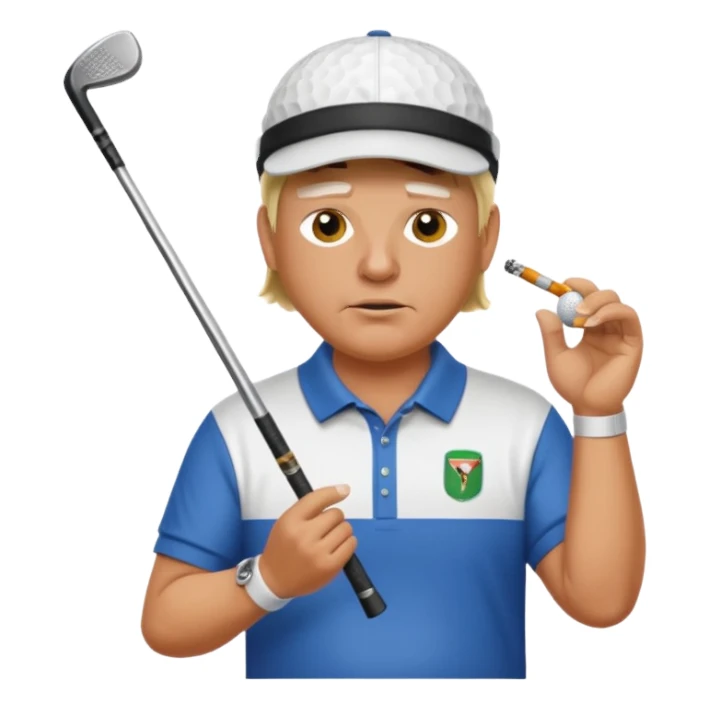 John Daly ripping cigs hitting balls sticker